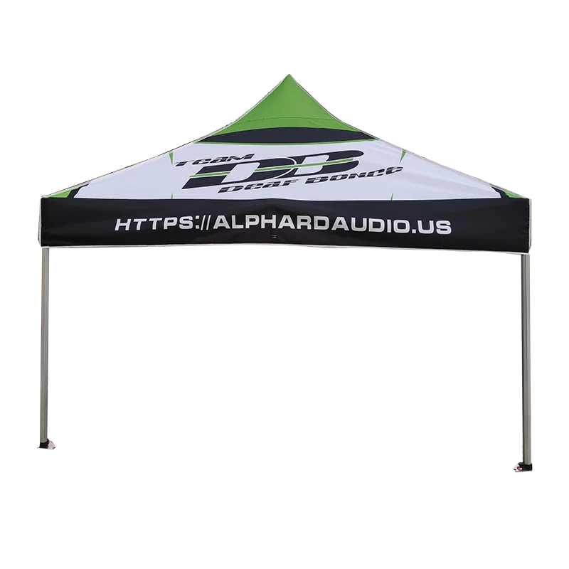 Ty 10x10 Custom Print Advertising Promotional Pop Up Event Folding Aluminium Gazebo Canopy Roof Top Trade Show Tent