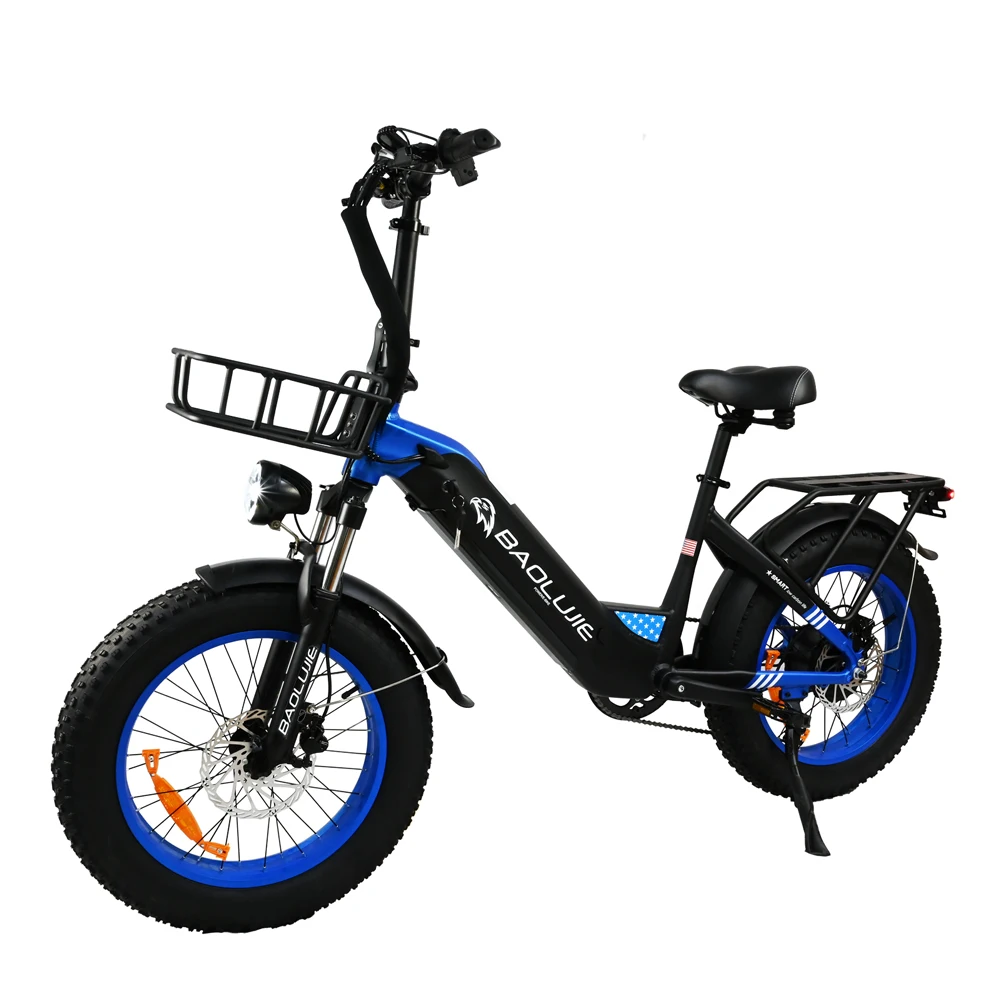 BLJ Electric Bicycle Aluminum Alloy 48V/500W Hydraulic Brake DP-2003 35km/h LED Dashboard 48V/12AH In Stock