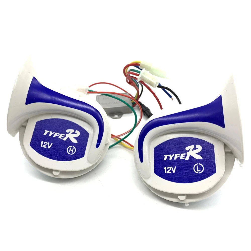 12V 115 DB Horn Auto Speaker 18 Voice Digital Electric Siren Loud Air Snail Horn 18 Sounds Home Security Alarm System