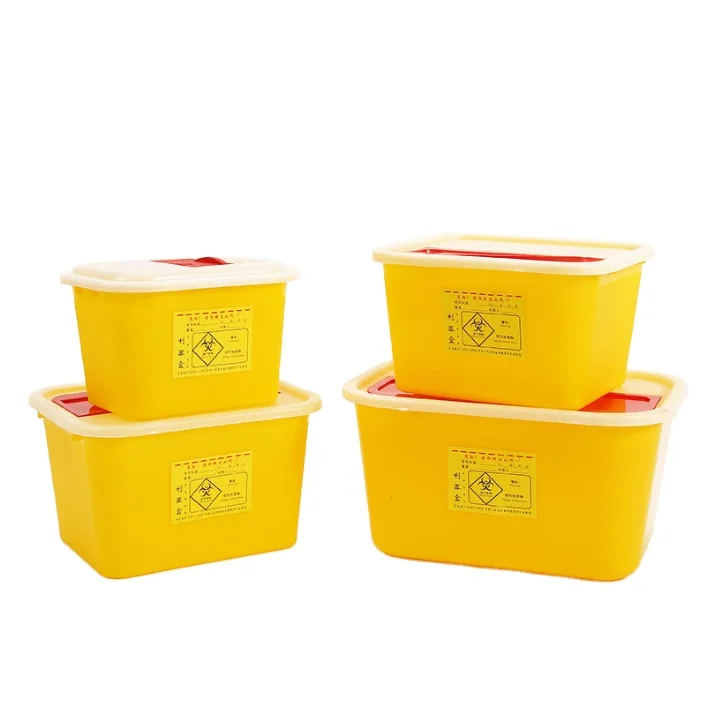 Plastic Sharp Box Disposable Medical Sharp Container for Collecting Biohazard Waste and Syringe Needles