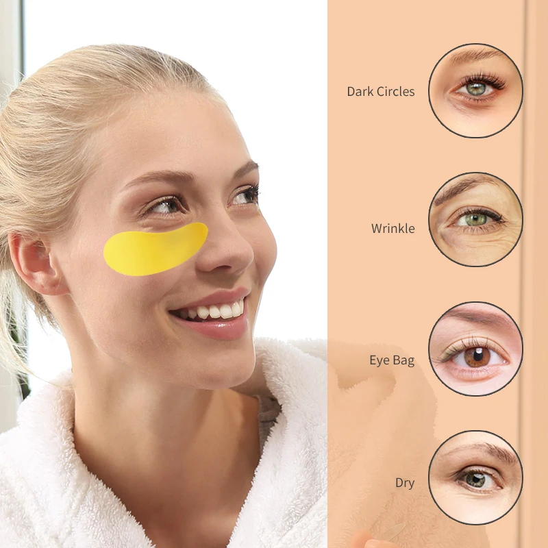 Wholesale Oem Anti-aging Silicone Eye Patch 100% Medical Grade Silicone Pink Eye Mask Patch