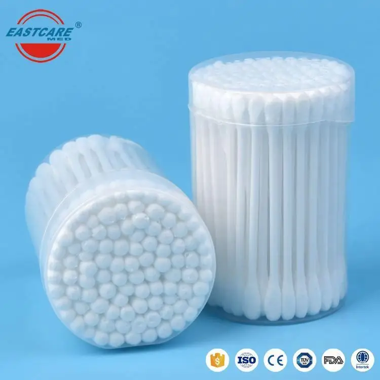 Assured oral pointed 3 inch swab 1000 cotton swabs 100piece