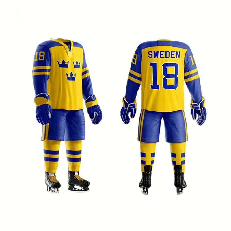 Manufacturer custom polyester hockey clothes sweat-waging digital printed hockey jersey