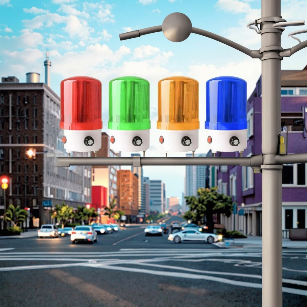 Прямая Продажа с китайского завода 12VDC 24VDC вращающийся сигнальный световой зуммер магнитом красного цвета