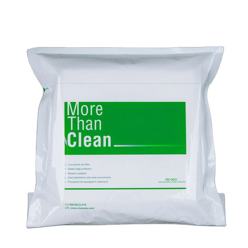 Hot sale High Quality 9inch 195gsm class100 Microfiber Cleaning Cloth Cleanroom Wiper For Lcd Semiconductor
