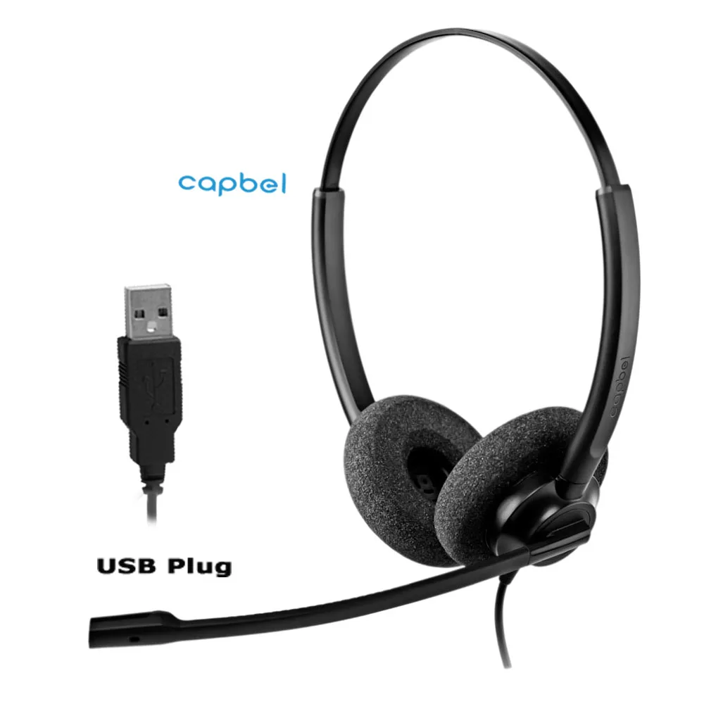 Wholesale Headband Noise Cancellation Call Centre Headset Headsets Headphones Phone With Mic Microphones For Office Business