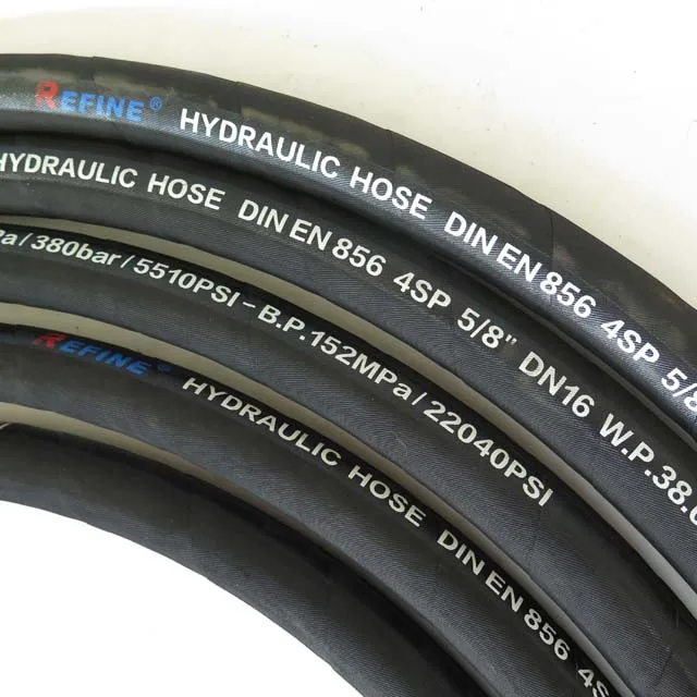 1 1/2 inch Black Wrap Surface Professional Factory EN856 4SP hydraulic hose pipe
