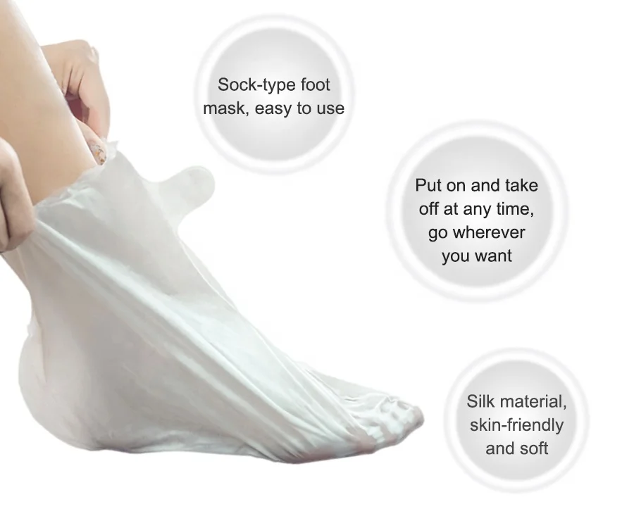  Private Label Lavender Foot Peeling Mask Feet Skin Care Socks