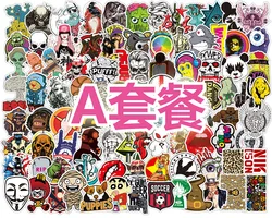 New Hot 100Pcs Random No Repeat Mixture Decal Stickers Doodling Travel DIY Stickers for laptop