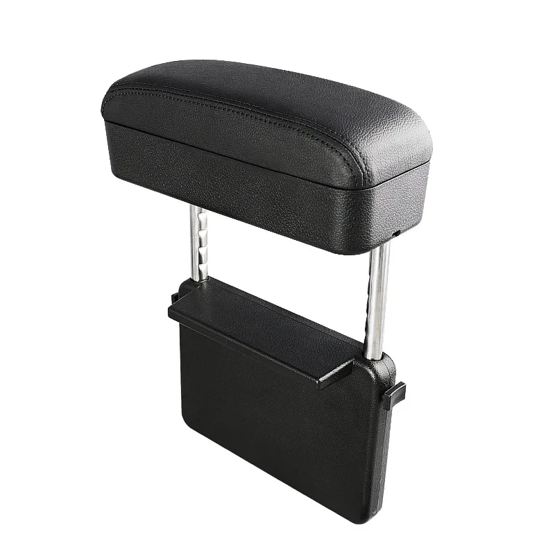 Car Armrest Box Adjustable Pad Refit Car Central Lift Armres Storage Organizer Box Arm Rest