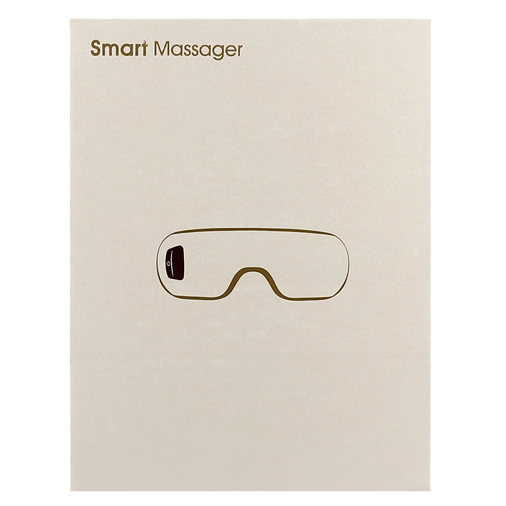 
2021 Hot Sell White Electric 4D Foldable Eye Massager With Heat Apparatus Facial Shield Massage Vibrator With Musical Function 