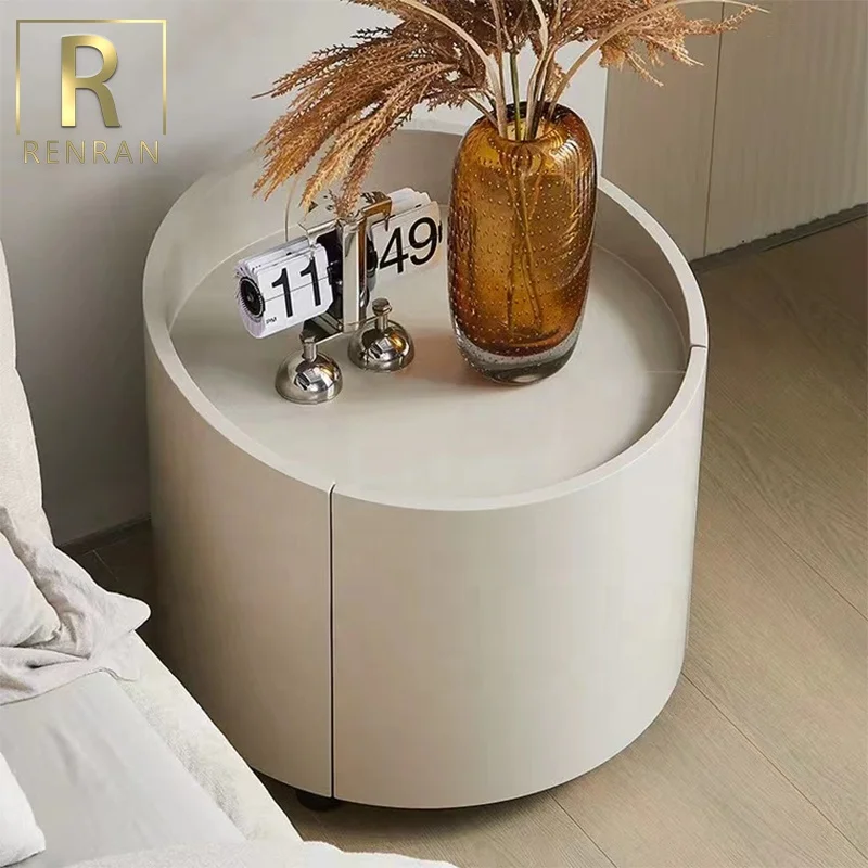 Italian elegant modern bedside table bedroom furniture wooden night stand bedside table with storage small bed tables
