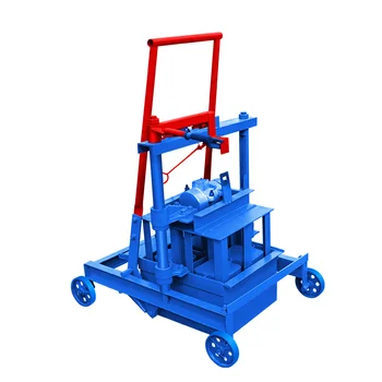 Free Trolley Fixed YD2-45 Aac Light Weight Block Machine Vibration Chain Lifting Cement Hollow Concrete Brick Block Machine