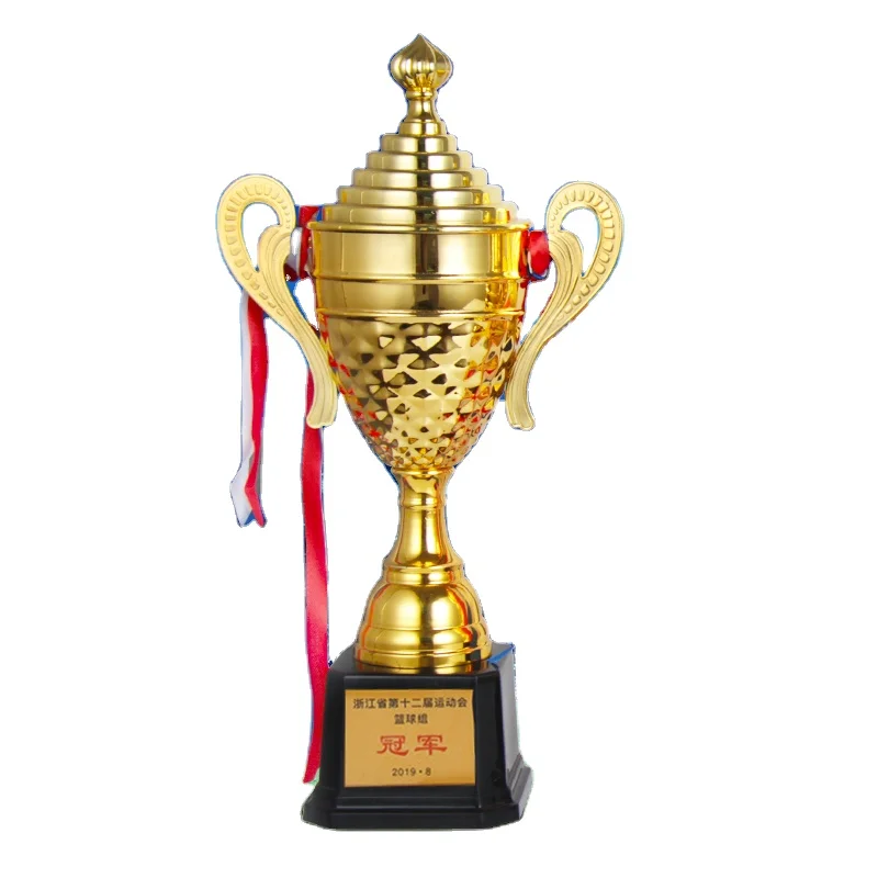 Новый продукт металлический трофей Индивидуальные игры золотой чемпионат баскетбольная футбольная Корона двойная накладка на уши производитель чашек