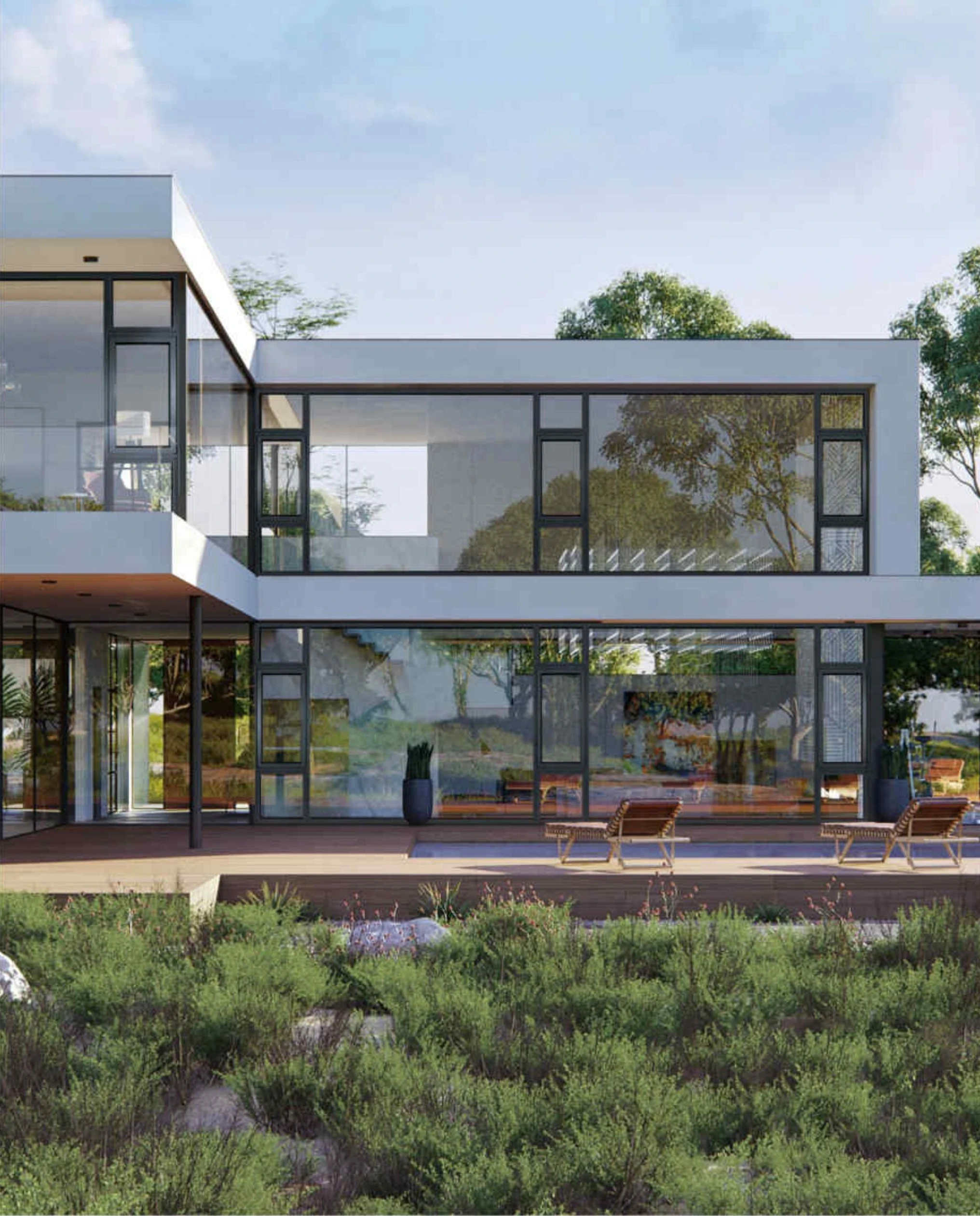 Double glazed windows and doors manufacturer aluminium tilt and turn window with Germany hardware warranty