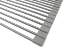 Kitchen accessories over the sink dish drying rack silicone folding draining