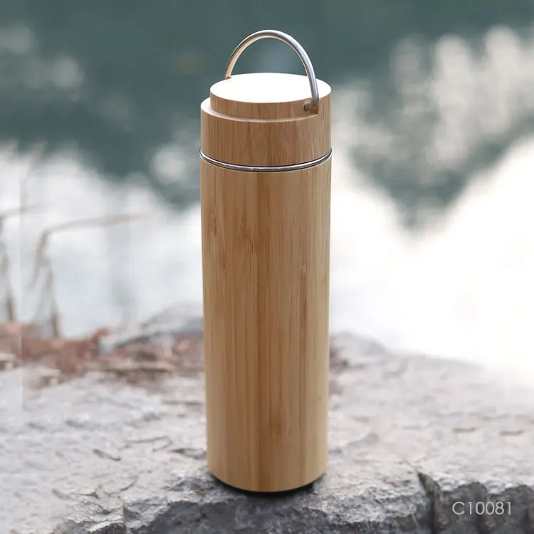 Coffee Mug Stainless Steel Wooden Coffee Tea Mug: Insulated  Light & Portable for Office  100% Eco-Friendly
