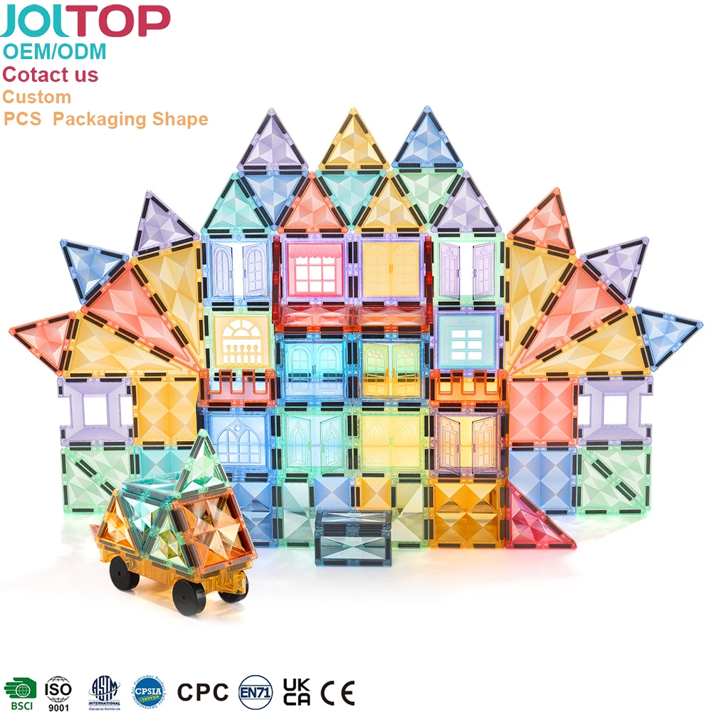Popular star-shape design magnetic diamond tiles magnetic building blocks toys
