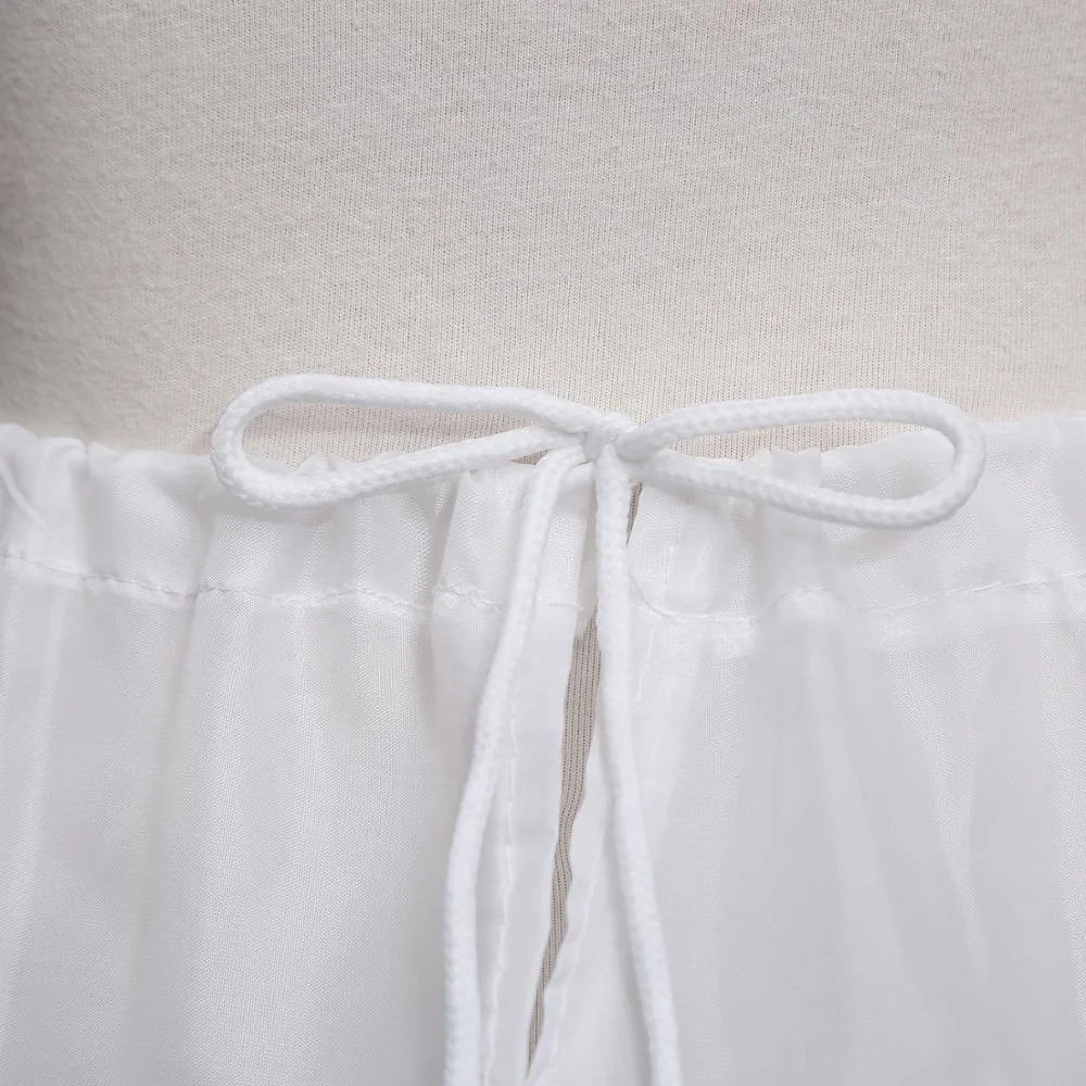 In Stock 3 Hoops White A-Line Petticoat Crinoline Underskirt Accessories