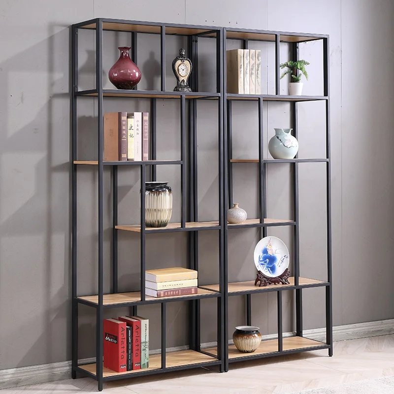 
office display bookshelf living room wine art tea display floor shelf office partition 