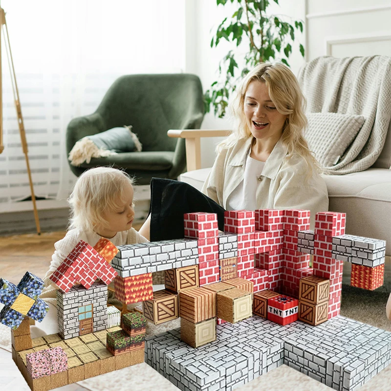 Hot Selling City Sets Custom Magnet World Set  Construction Assembly Game Toys Magnetic Blocks 2024
