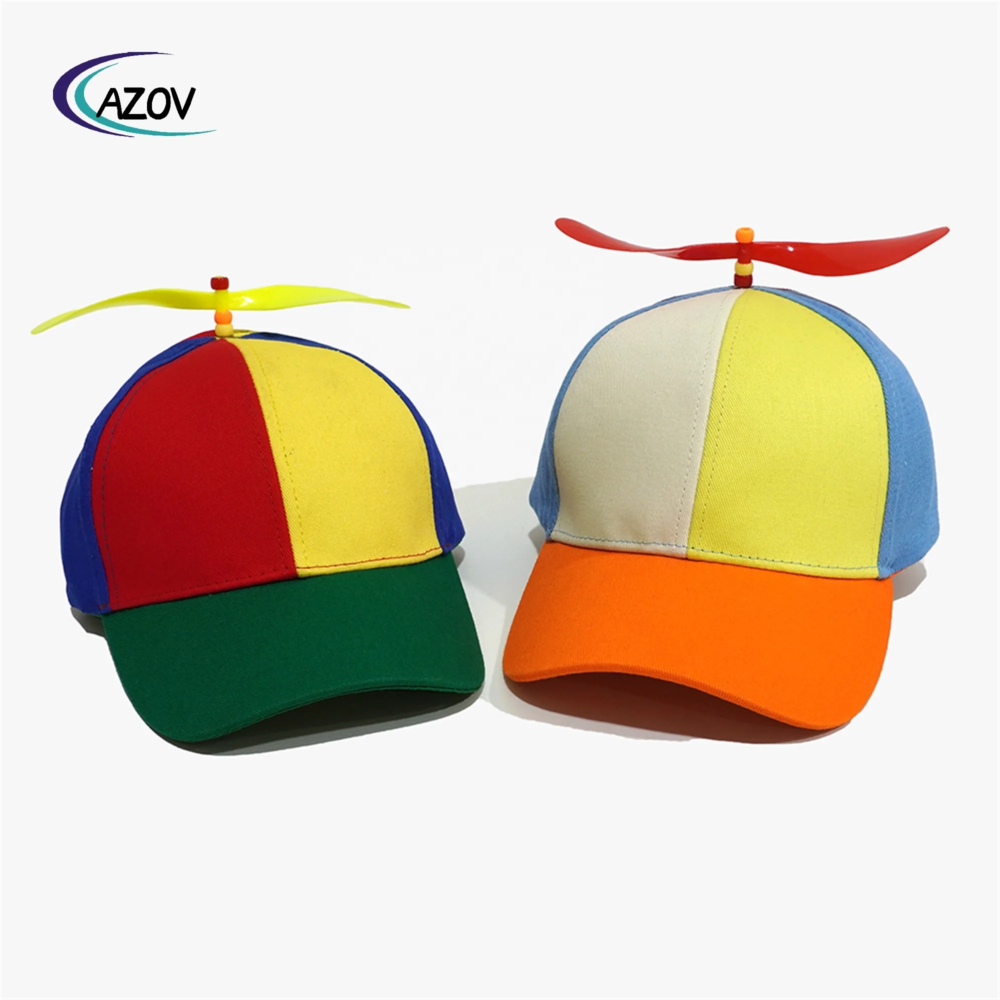 New creative detachable propeller baseball cap spring/summer adult  children size sports cap with wind vehicle parts