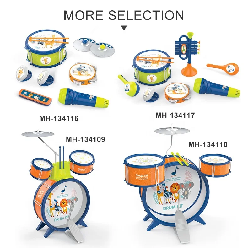 Cartoon kids singing microphone toy musical instruments toddler echo microphone toy