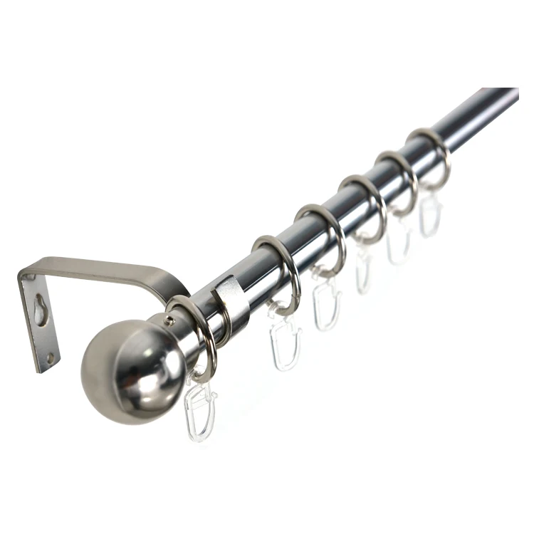 Factory direct supplier curtain rods sets decorative curtain poles metal curtain rod poles