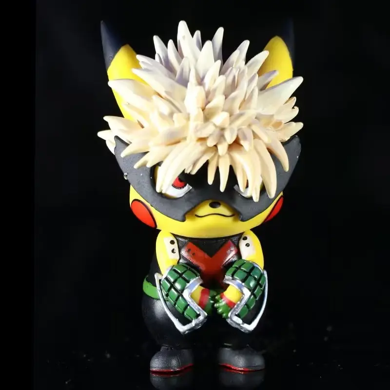 Wholesale Japanese Cartoon Pokomon Anime Figure Pika Action 10CM PVC Toys Cos Cute Doll Collection Model