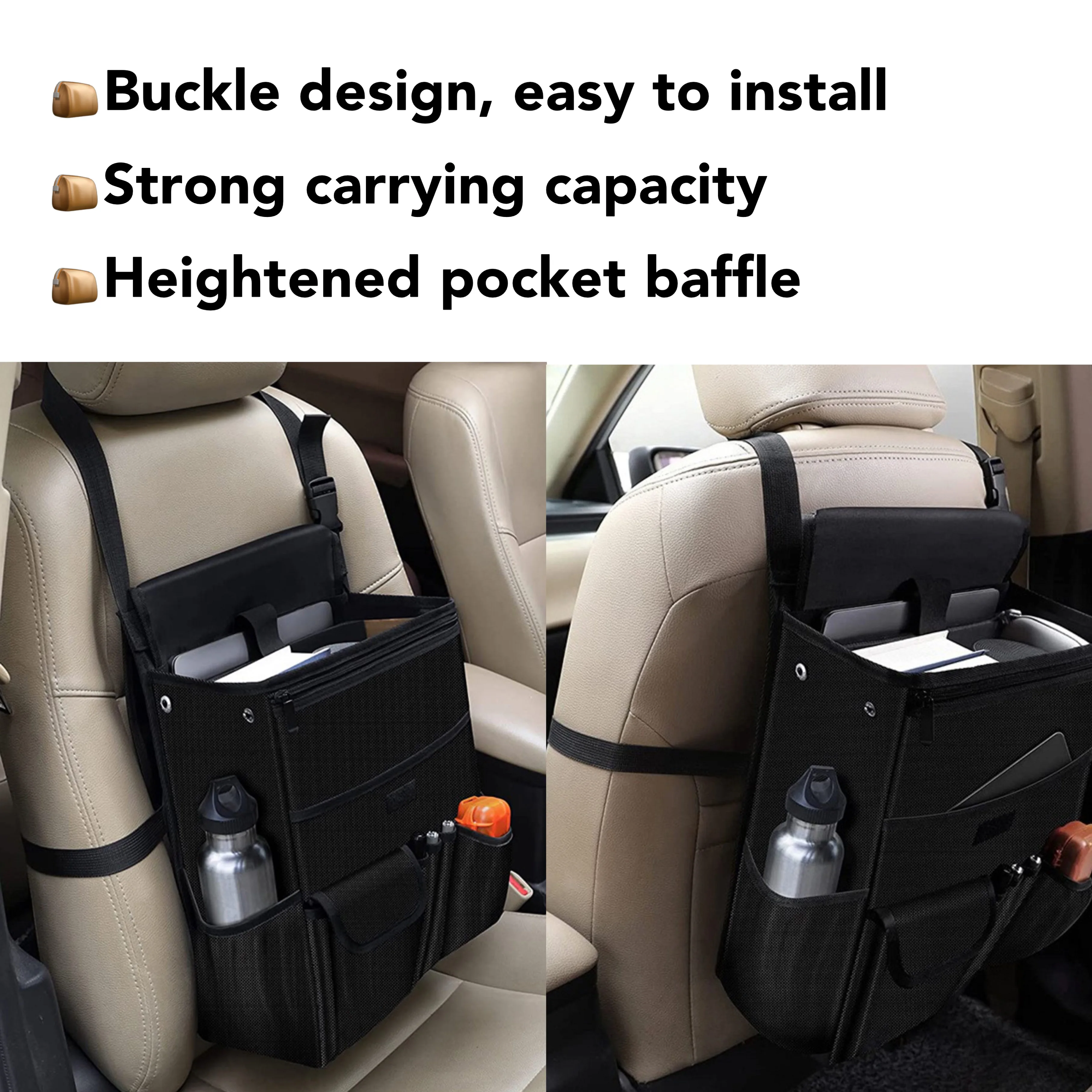 Car Organizer Bag Storage iPad Holder Back Seat Organizer Waterproof Car Backseat Organizer with Touch Screen Tablet Holder