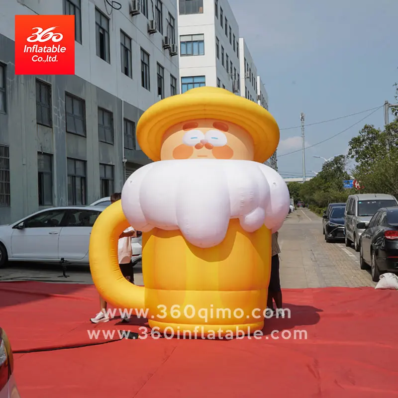 Customize Giant Advertising Inflatable Beer Cup Man Custom Inflatables