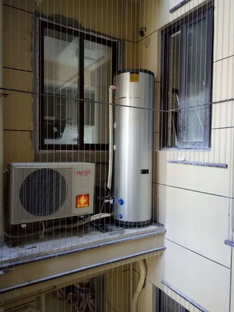 2021 Popular Split Type ASbC26R1L/300E Enamel Water Tank Aluminium Micro-Channel Air Source Heat Pump