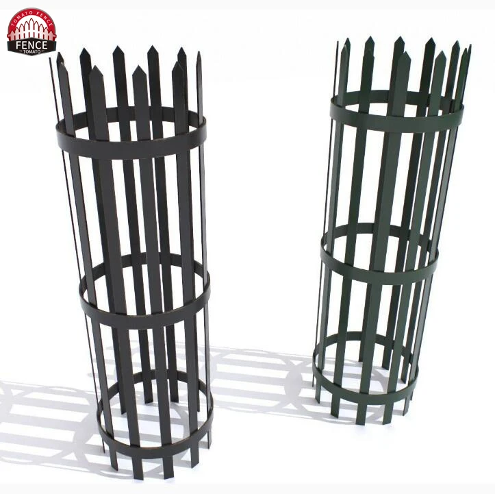 Tomato fence Black Metal corflute tree guard fence with powder coated