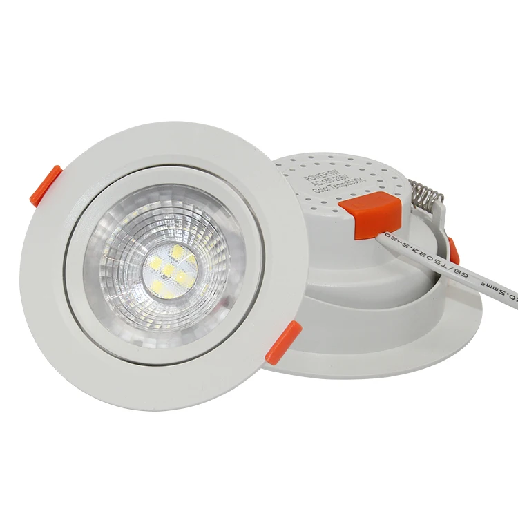 factory price antiglare ceiling recessed downlight round down light 7w 12w 5w led downlight indoor use