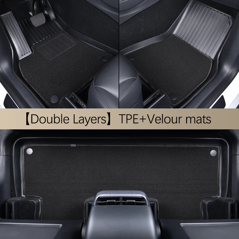All Weather 3D Car Mats for 2021 Tesla Model Y Customized Car Floor Mat for Model Y Back Seat Cover Mats Accessories