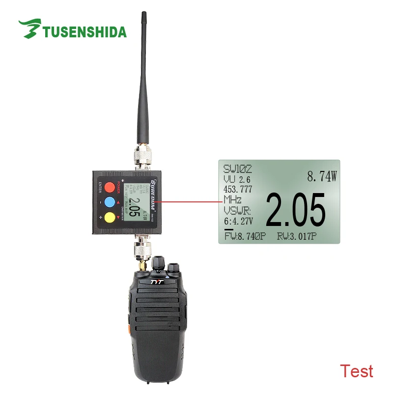  SURECOM SW-102 VHF UHF 126-525 МГц цифровой усилитель мощности & измеритель коэффициента стоячей воды 120W N-J