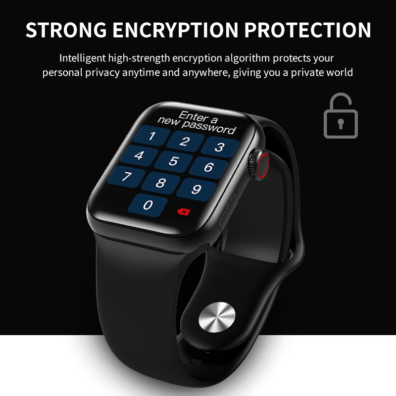 Смарт-часы для apple watch series 6 ip68 фитнес-трекер с пульсометром и оксиметром