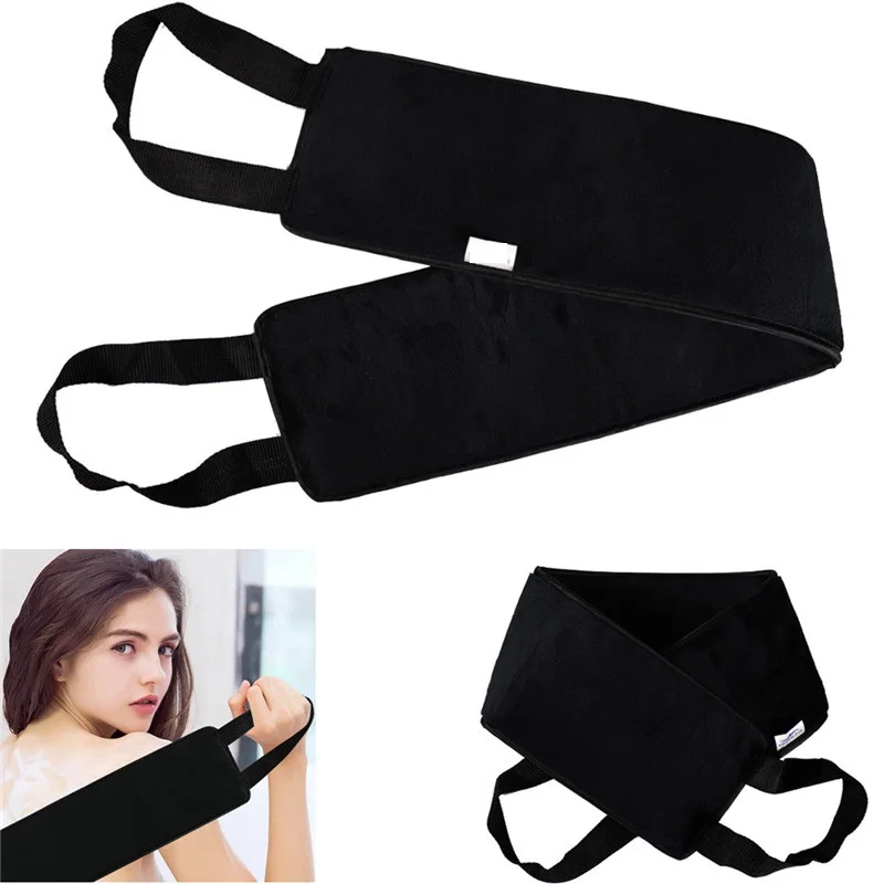 Hot Selling Microfiber Back Applicator Mitt Band Black Back Self Tanner and Body Lotion Applicator Band
