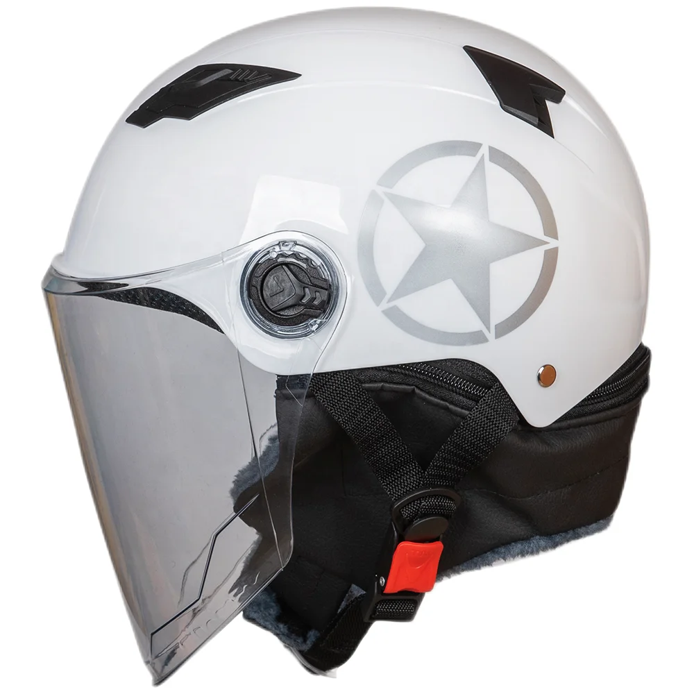 Explosive Price Eps Inner Lining And Detachable Scarf  Half Face Motorcycle  Helmet  Manufactures Motorcycle For Adults