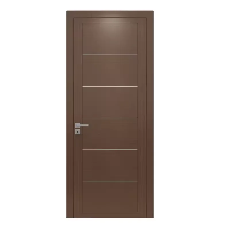 Luxury Interior Wooden Door Design White Color Solid Wood Three Panel Doors room door