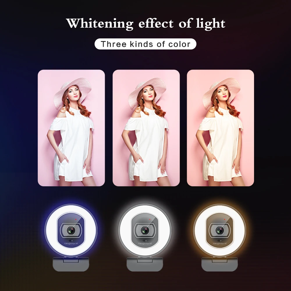 High Quality 1080p 60 Fps 75db Hdr Remote Control Portable Plug And Play 3 Level Brightness 2k Wide-Angle Webcam Module