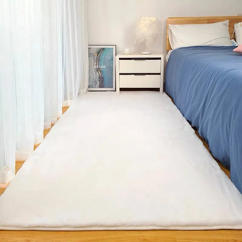 Click Fuzzy Plush Fur Turkey Carpet Factory Manufacturers High Pile Round Rug Rectangle Area Rug For Bedroom