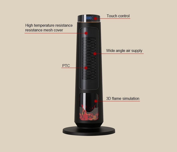 electronics heater blower hot air room PTC heater electric heater with warm air blower