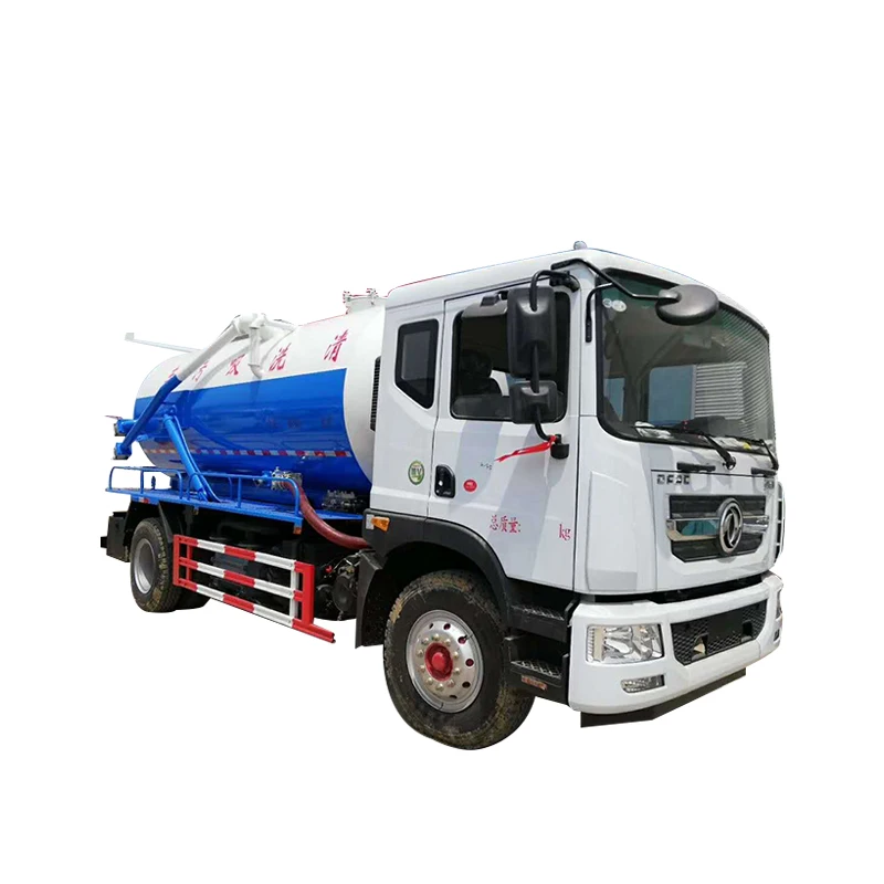 Вакуумный канализационный септический грузовик Dongfeng 15000 на 10 000 л по низкой