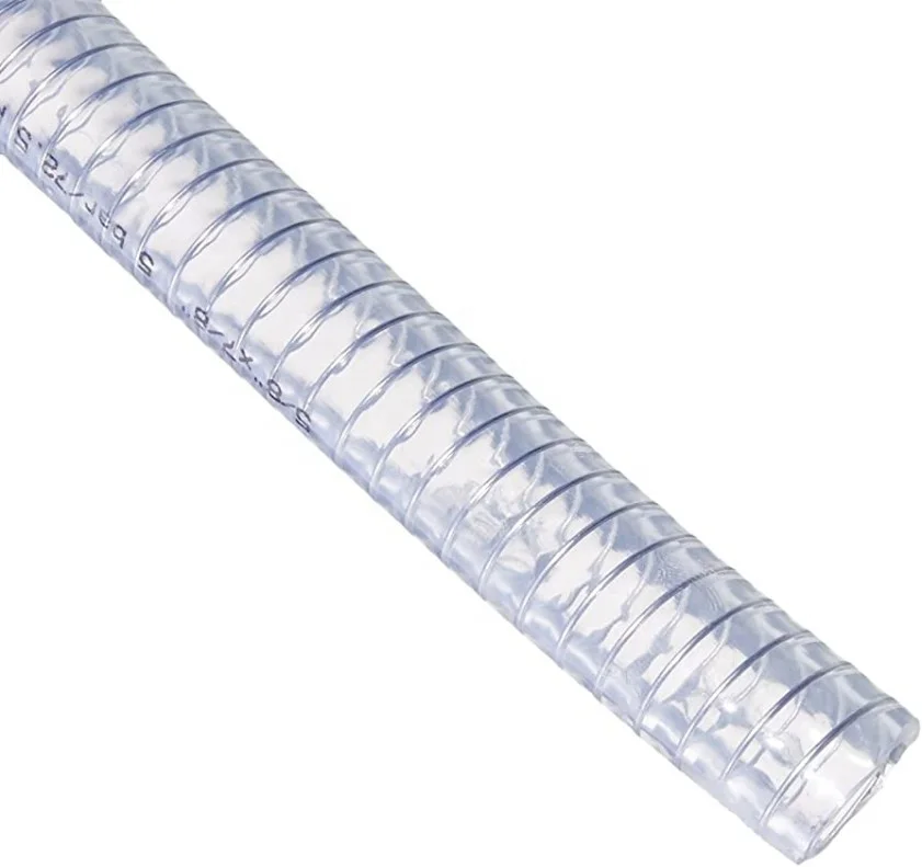 Flexible PVC Smooth Wall Spiral Suction Hose Steel Wire PVC Hose Thickened PVC Steel Wire Smooth Hose