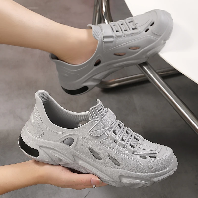 Men Breathable Clogs EVA Walking Shoes Outdoor Casual Beach Sandals Unisex Non-slip Garden Clogs