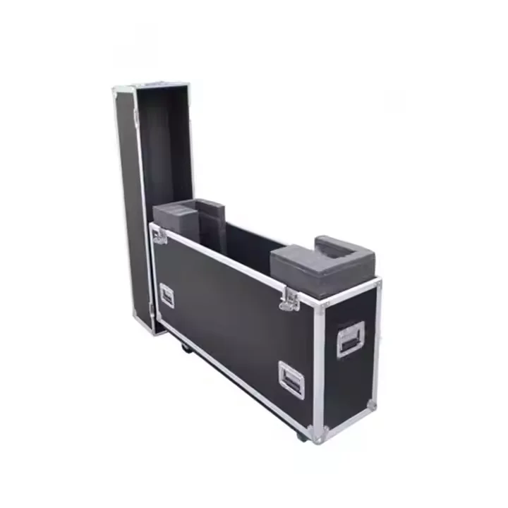 Customized 45 55 65 75 inch TV LED screen protector flight case  with built-in EVA sponge protection equipment