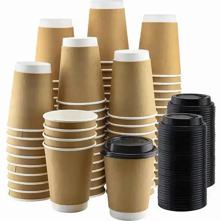 Hot and cold drinks custom low price 8oz 16oz 22oz disposable logo printed cups corrugated paper coffee cups