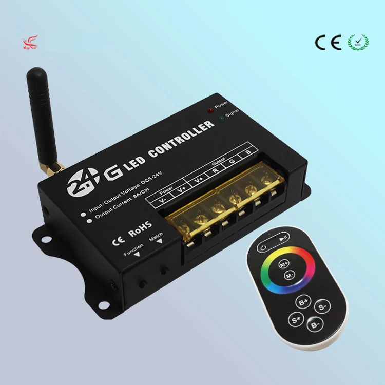 Профессиональный сенсорный пульт дистанционного управления 2 4G RGB контроллер для беспроводного высокомощного светодиодного контроллера