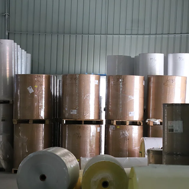 Factory direct self adhesive paper thermal top jumbo roll synthetic label jumbo roll